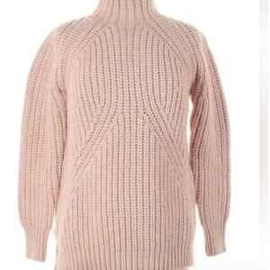 J. Crew Collections Pink Wool Alpaca Knit Sweater Medium.